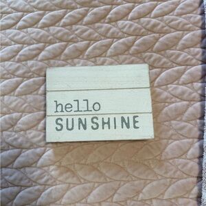 Hello Sunshine Wooden Sign